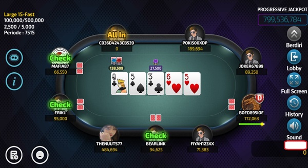 River dalam permainan idn poker