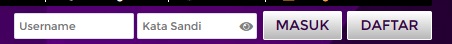 username dan password