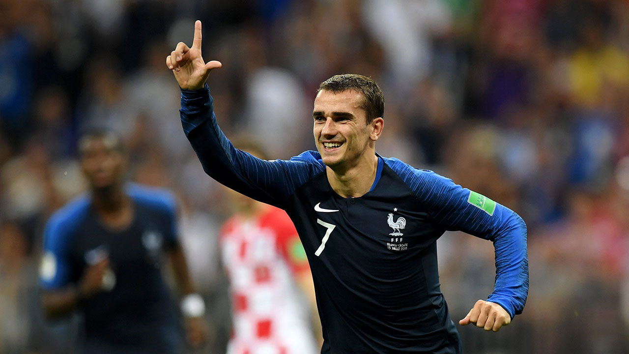 Antoine Griezmann penyerang Prancis mengalami cedera