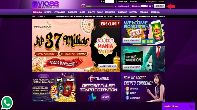Mengakses Permainan Slot Fruit Party di Situs Vio88