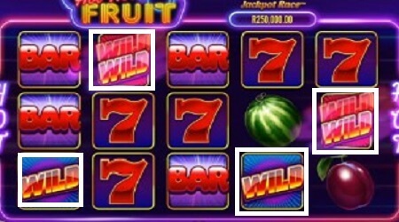 tampilan 4 simbol Wild