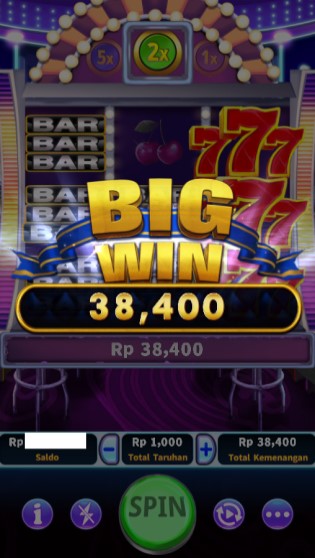 Tampilan Animasi Pembayaran Kemenangan - Classic Slot 777 Multi Win