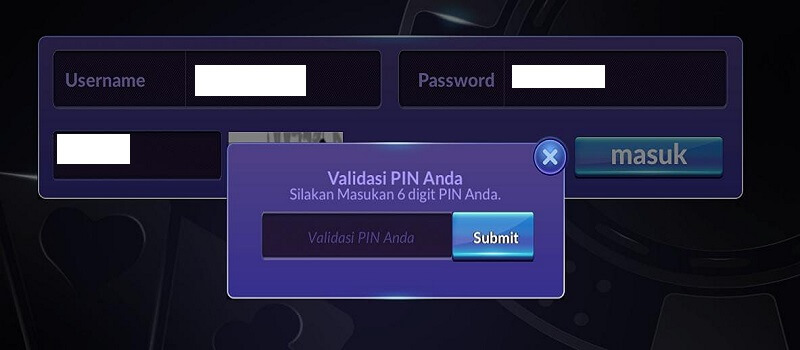 6 digit angka keamanan akun