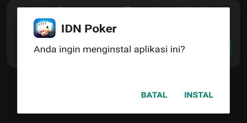 install aplikasi IDN Poker