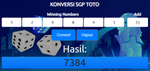 hasil konversi toto sgp